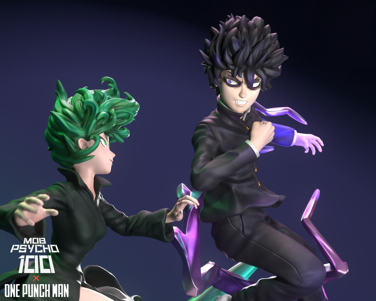 TATSUMAKI VS MOB - ONE PUNCH MAN X MOBPSYCHO - STL 3D Print Files