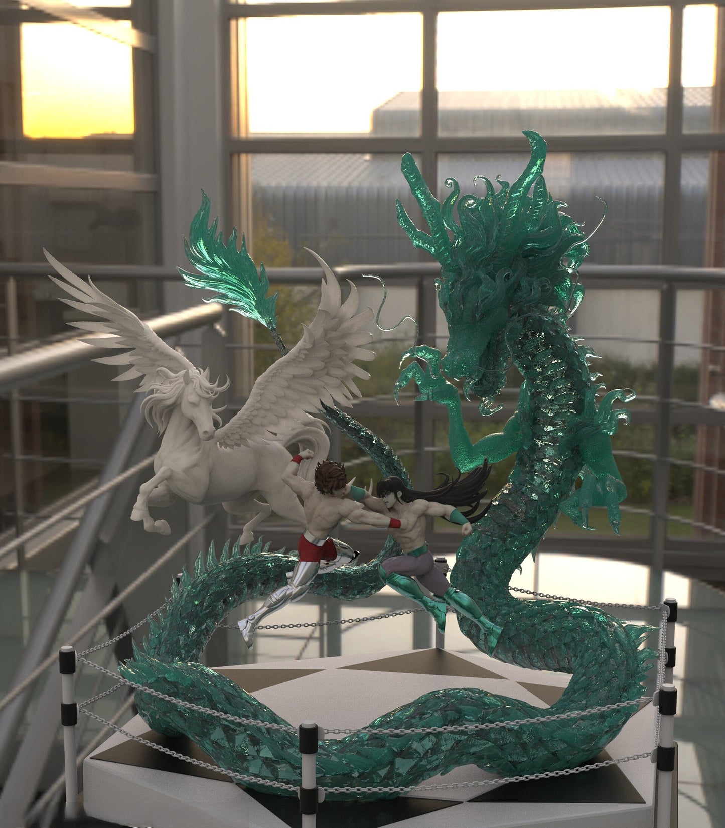 Seiya VS Shiryu - Saint Seiya - STL 3D Print Files