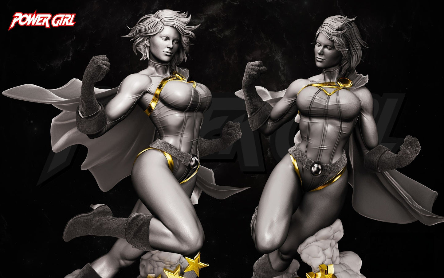 Power Girl - STL 3D Print Files