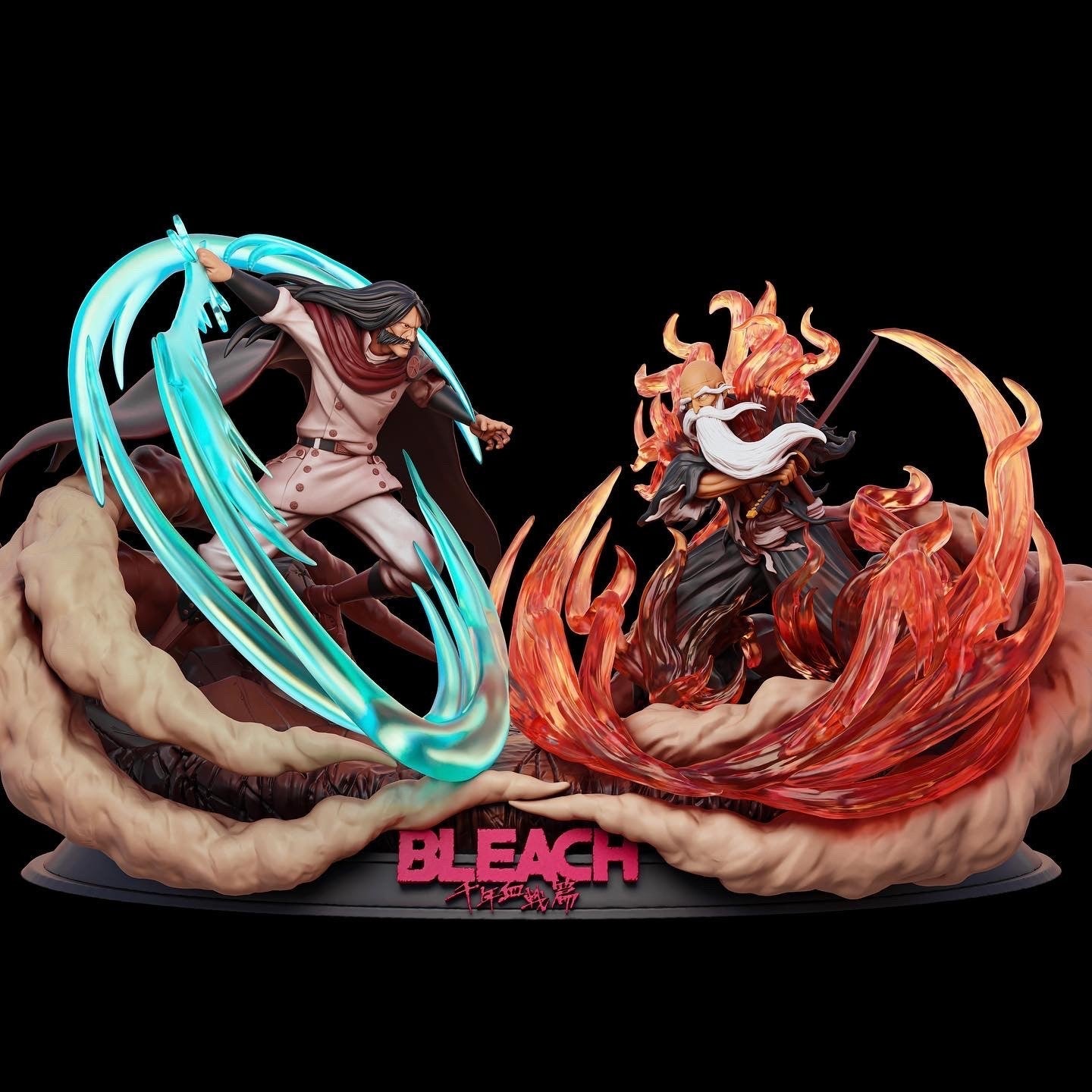 Ywach vs Yamamoto - Bleach - STL 3D Print Files