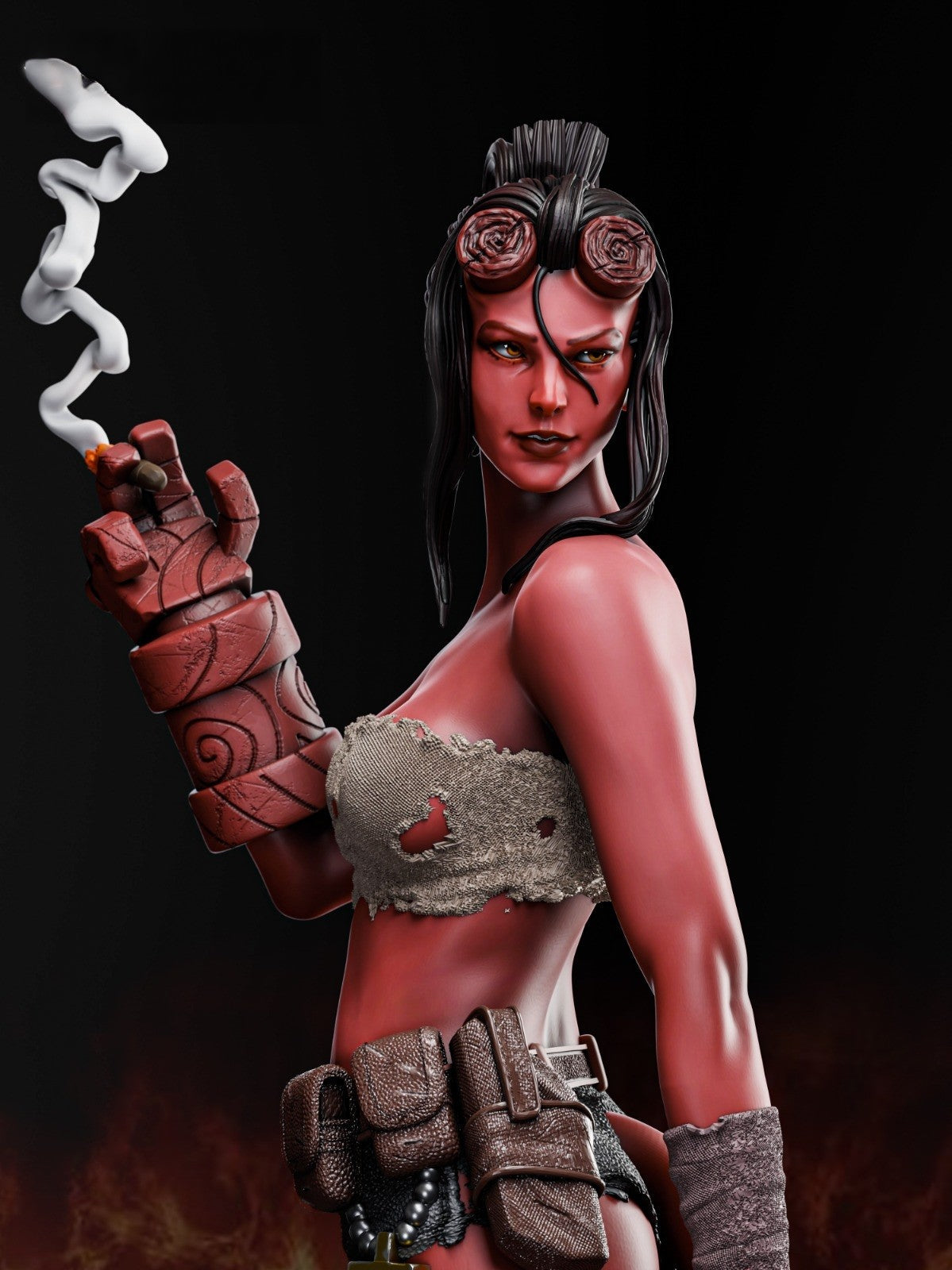 1458 Hellgirl - STL 3D Print Files