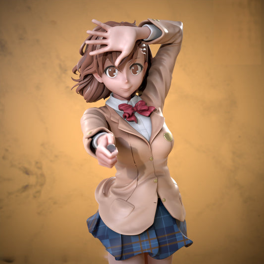 Misaka Mikoto - Toaru Majutsu no Index  - STL 3D Print Files