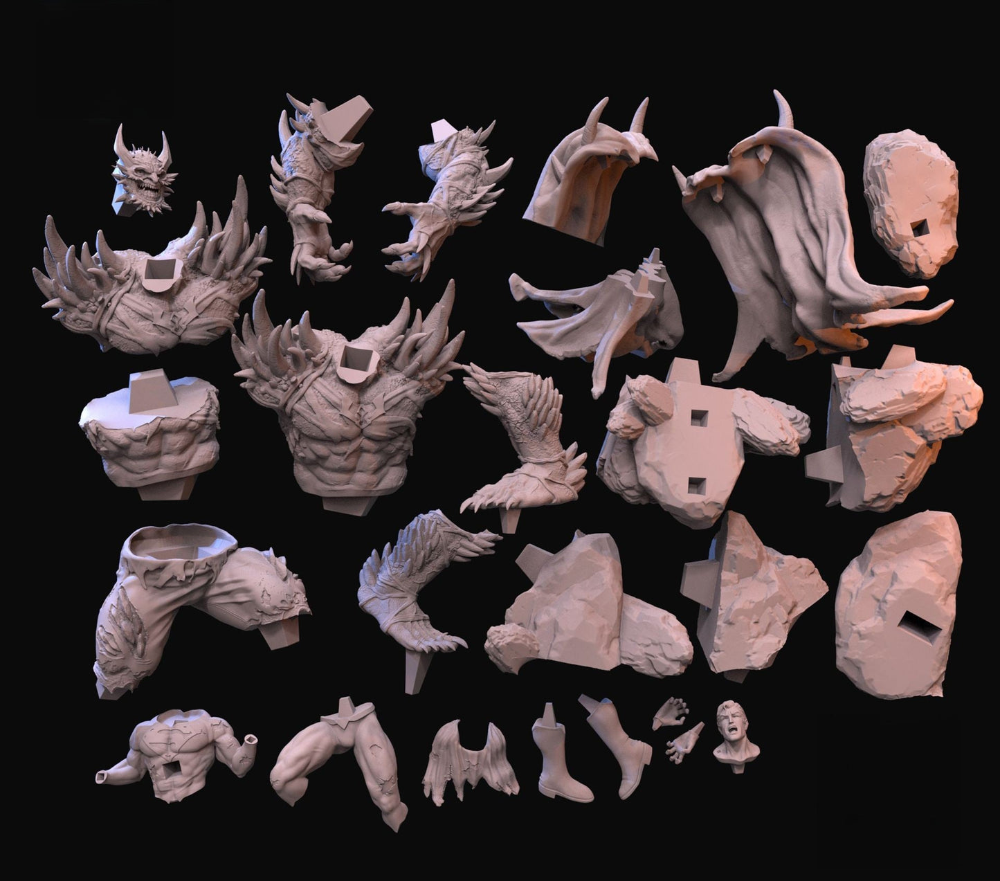 Superman Vs Devastator - DC Comics - STL 3D Print Files