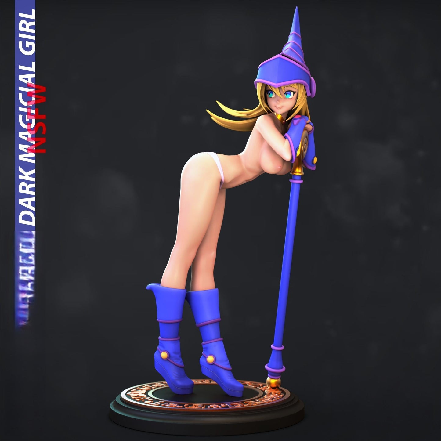 1298 Dark Magician Girl NSFW- Yu-Gi-Oh! - STL 3D Print Files