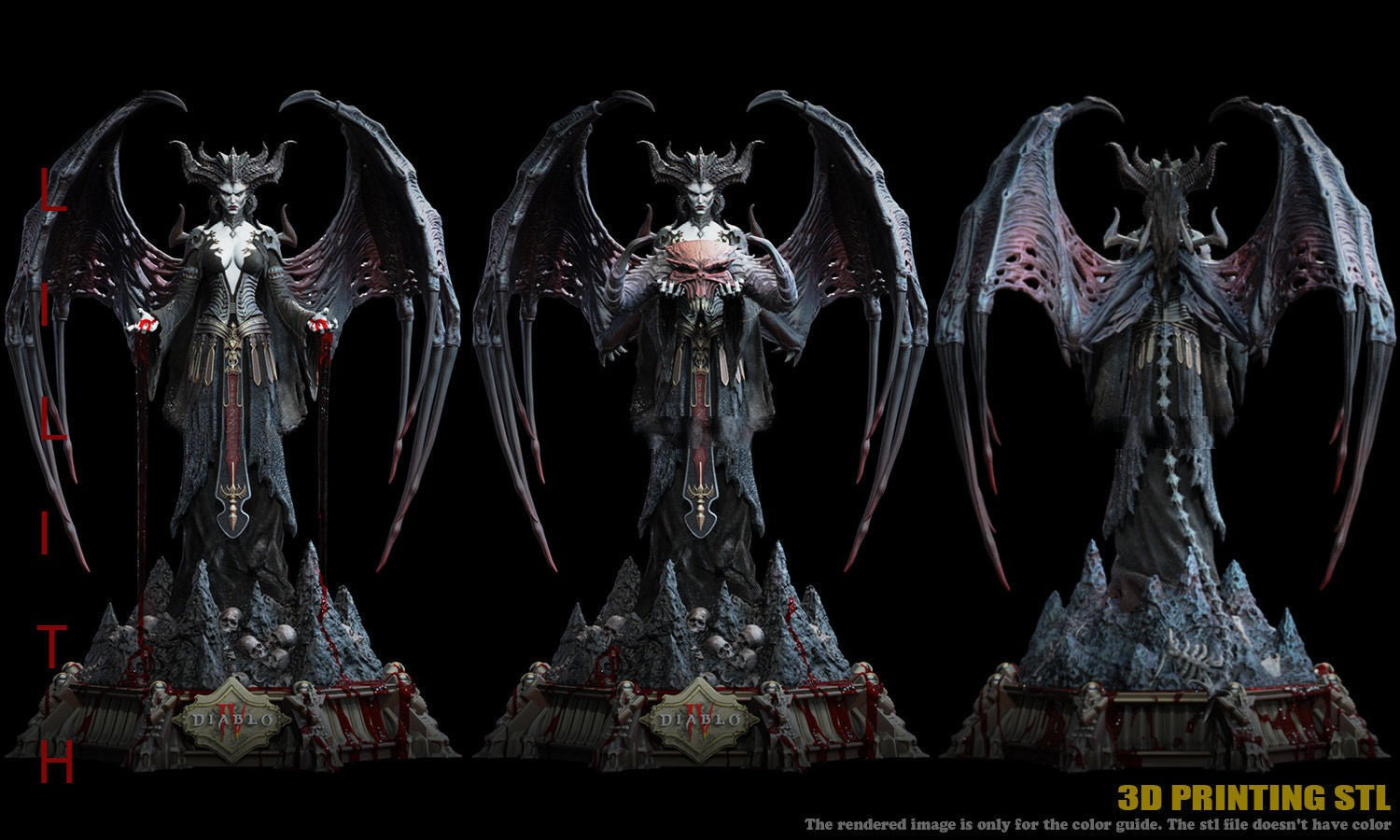 1415 Lilith - Diablo - STL 3D Print Files – My Stl