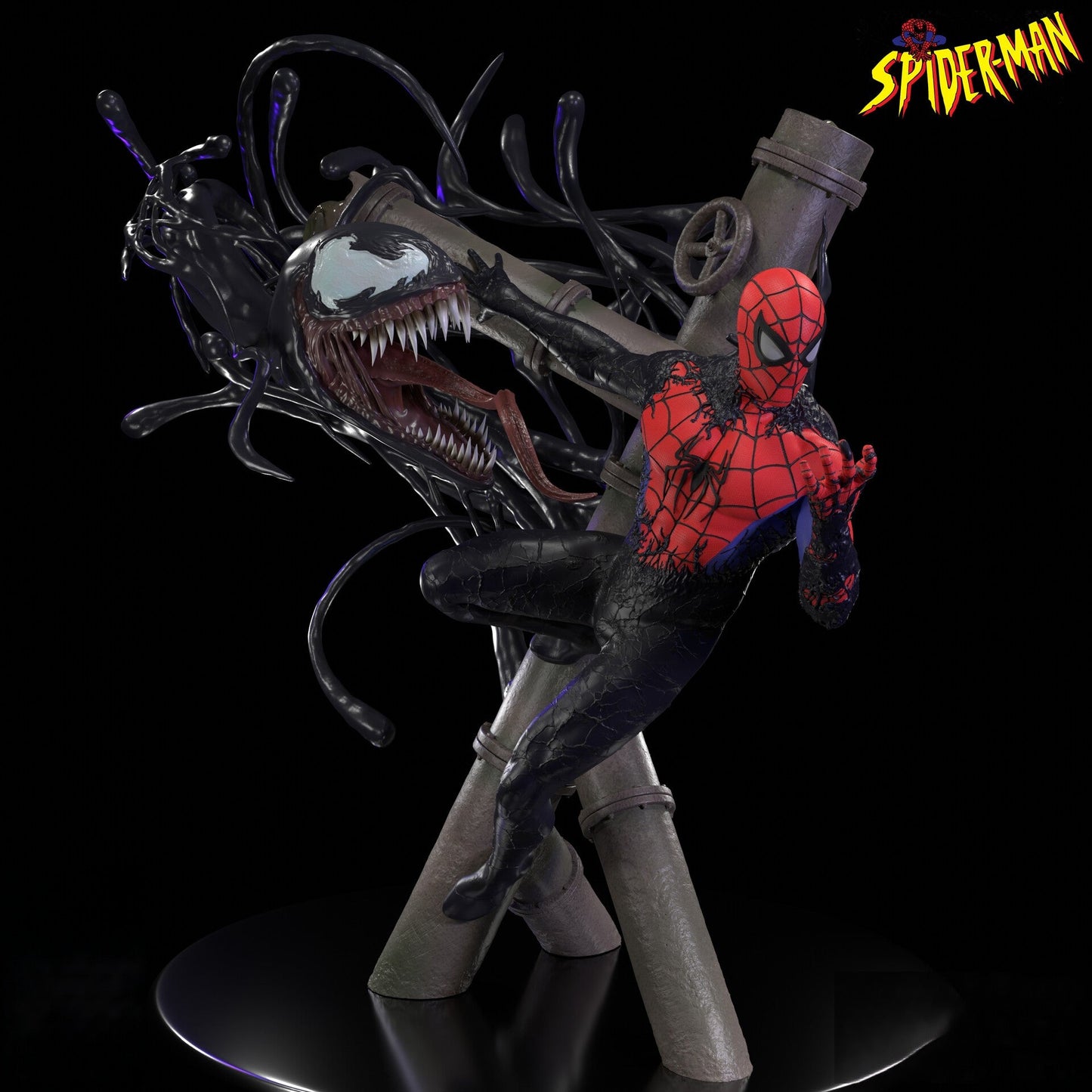 1483 Spider-Man VS Venom - STL 3D Print Files