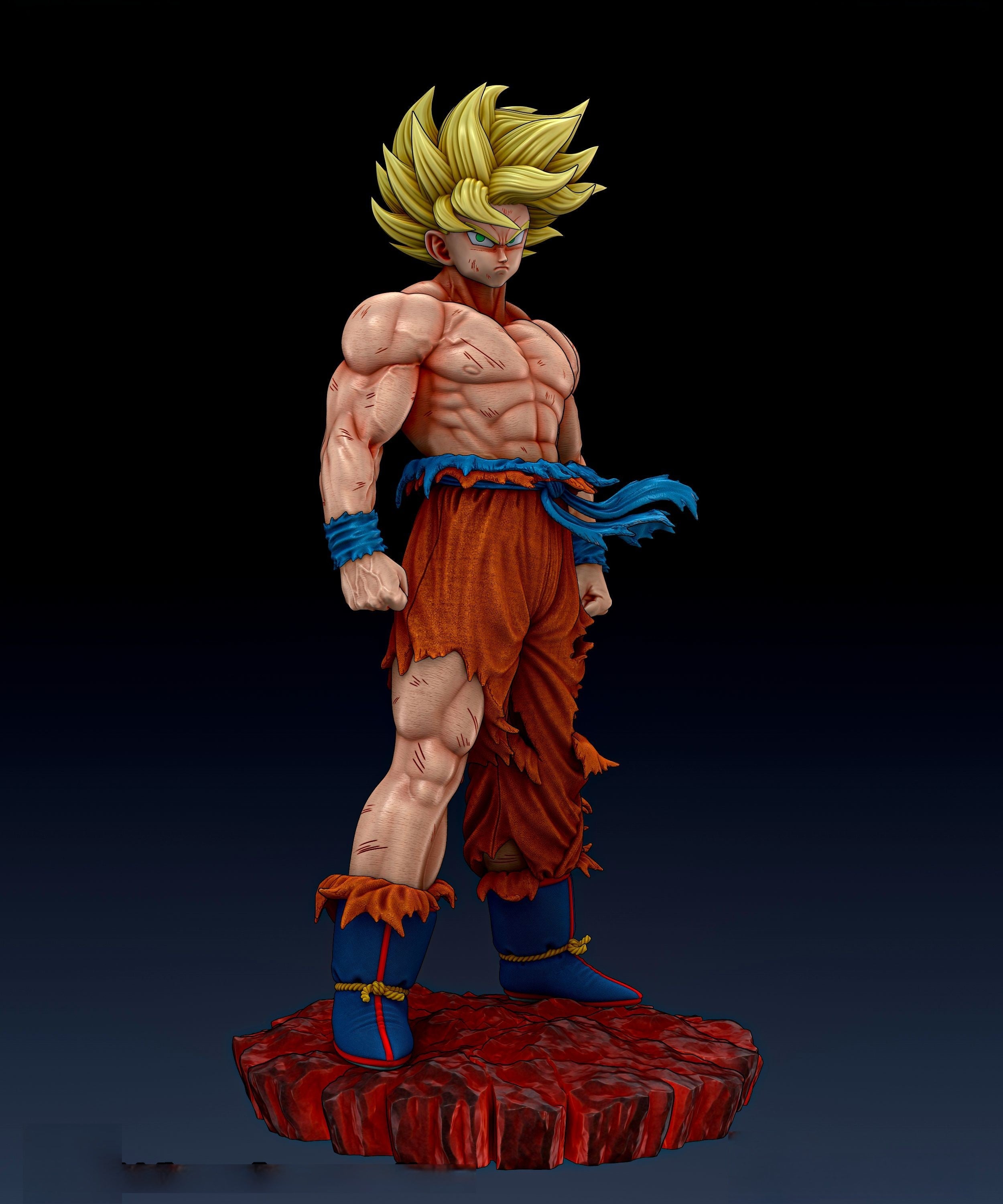 Dragon ball Z huge print SS GOKU hot