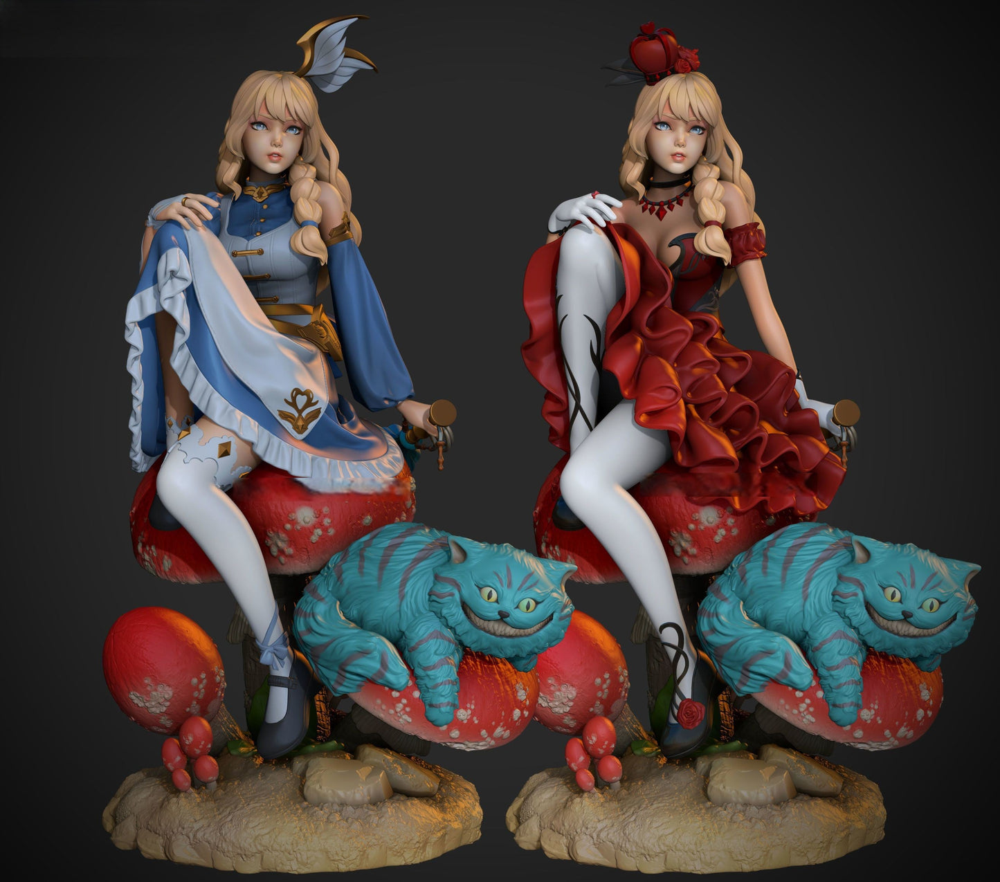 Alice in Wonderland - STL 3D Print Files