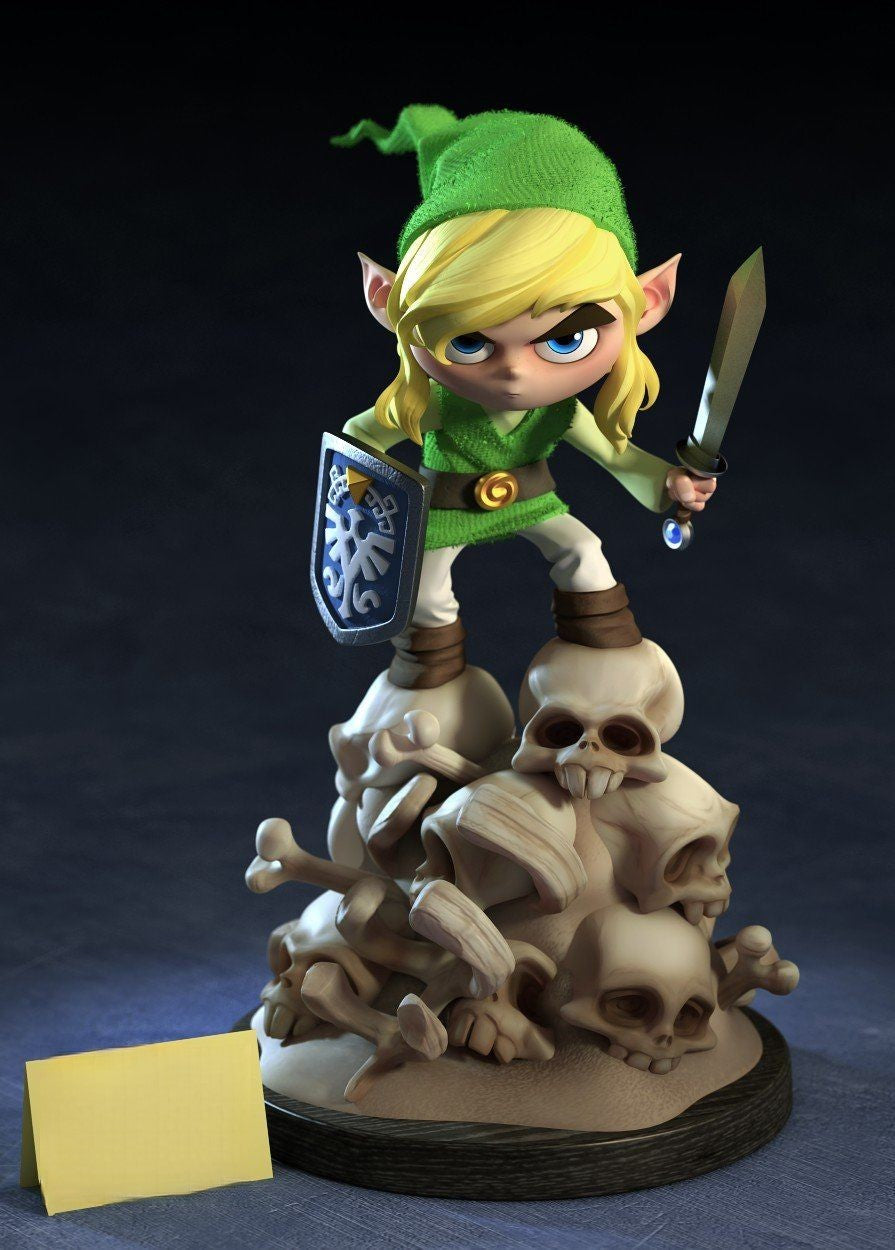 Chibi Link - The Legend of Zelda - STL 3D Print Files