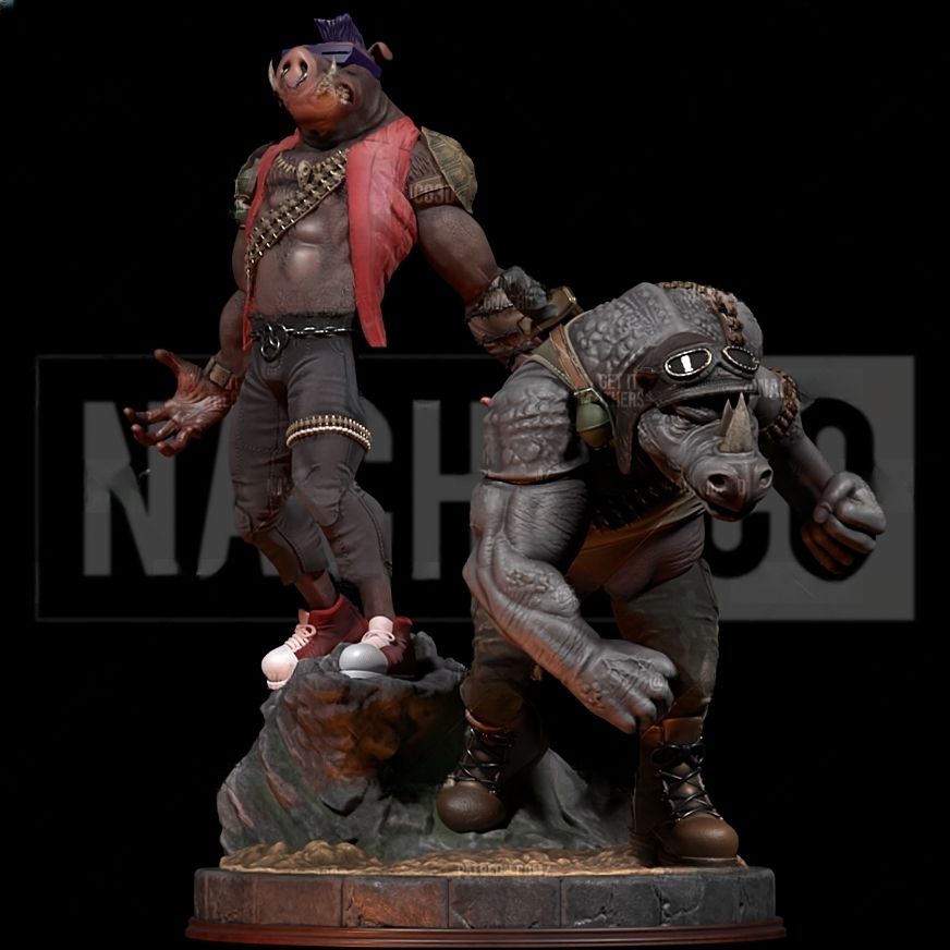 Rocksteady and Bebop - TMNT - STL 3D Print Files