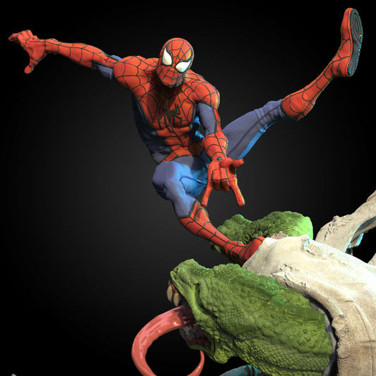 Spiderman VS Dr.Curt Conors -  STL 3D Print Files