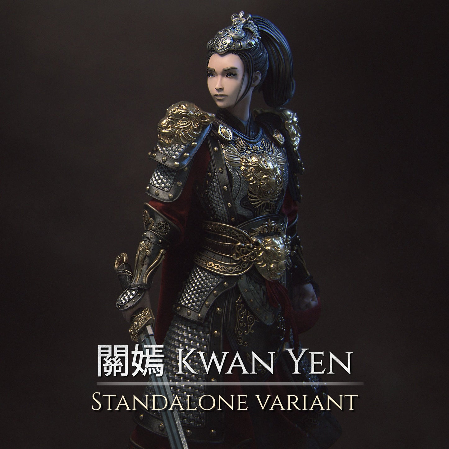 Kwan Yen - The Warrior of the Tiger - STL 3D Print Files