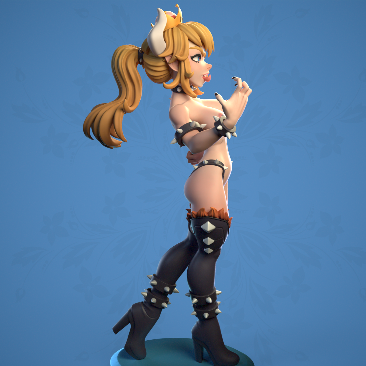 Bowsette NSFW - Super Mario  - STL 3D Print Files