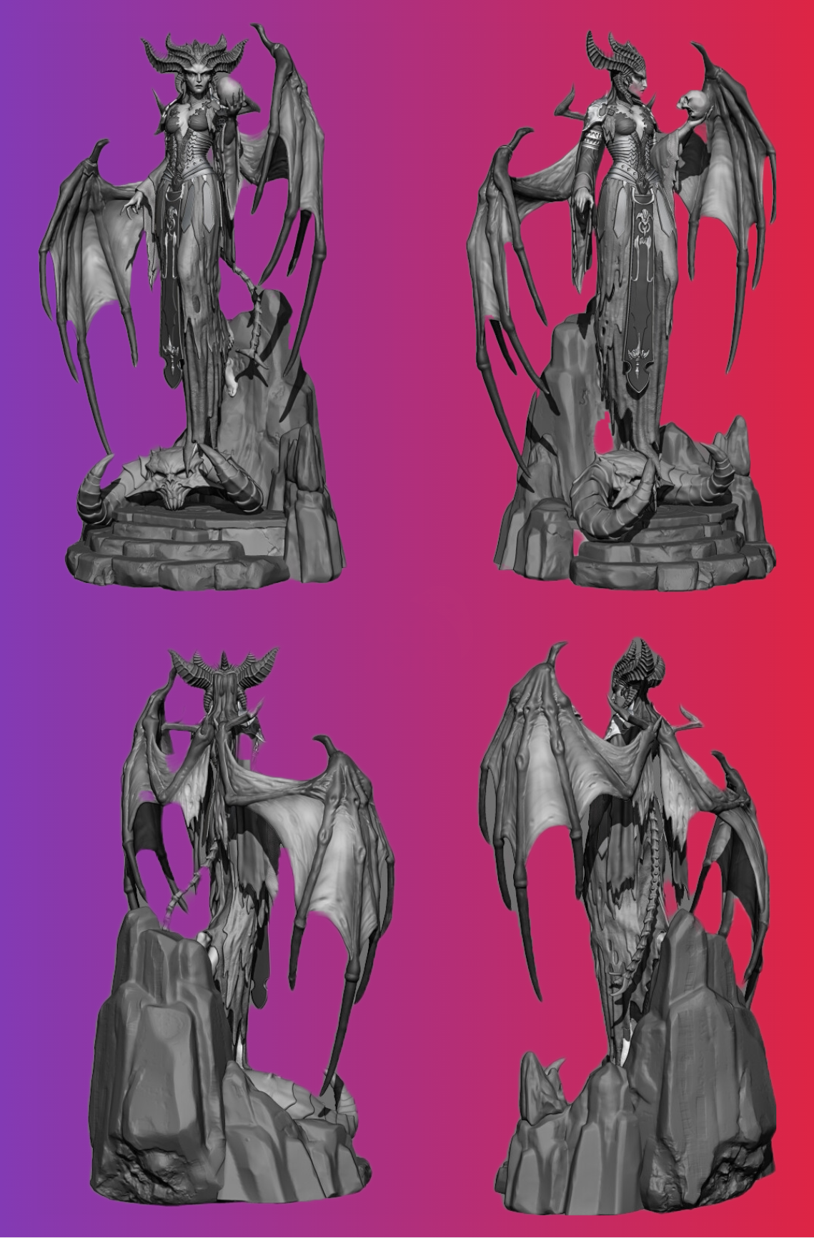 Lilith - Diablo - STL 3D Print Files