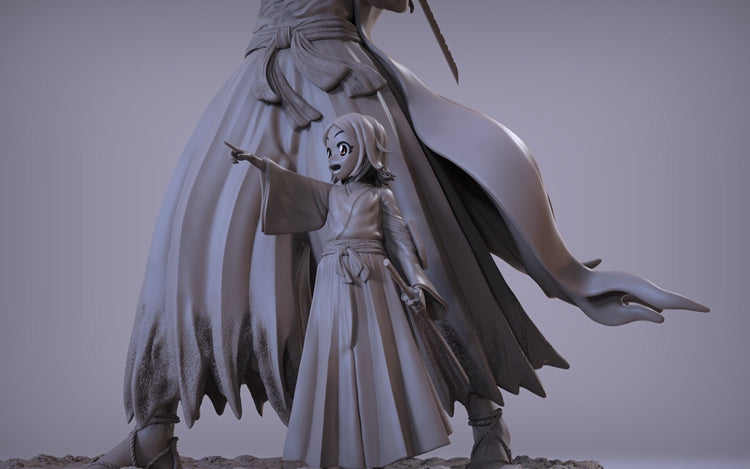 Zaraki Kenpachi and Yachiru - Bleach - STL 3D Print Files