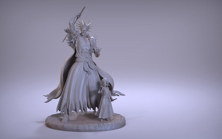 Zaraki Kenpachi and Yachiru - Bleach - STL 3D Print Files