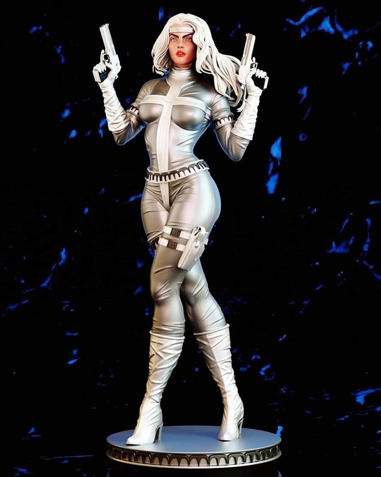 Silver Sable - Marvel Comics - STL 3D Print Files