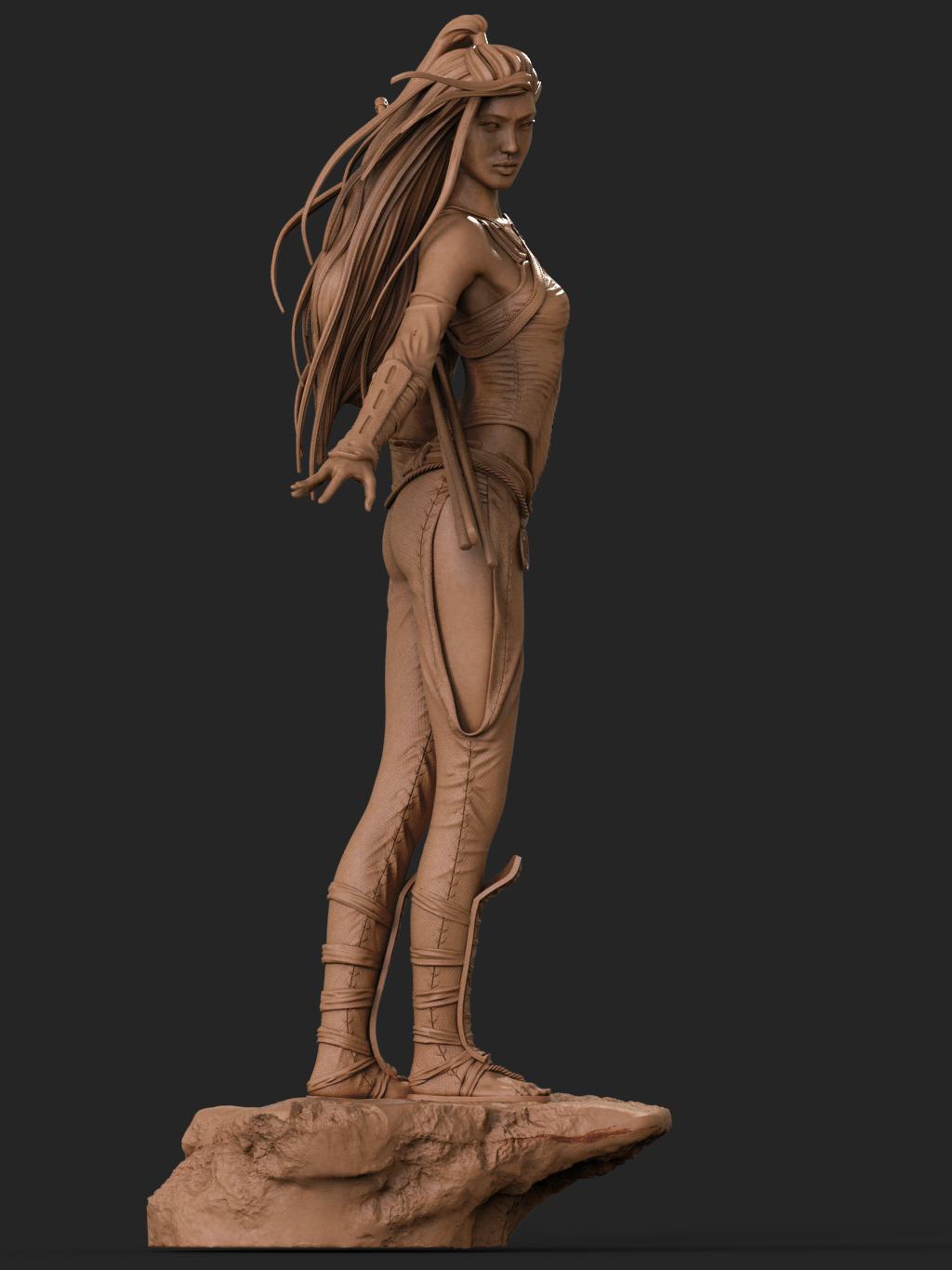 ASIAN FEMALE WARRIOR - STL 3D Print Files