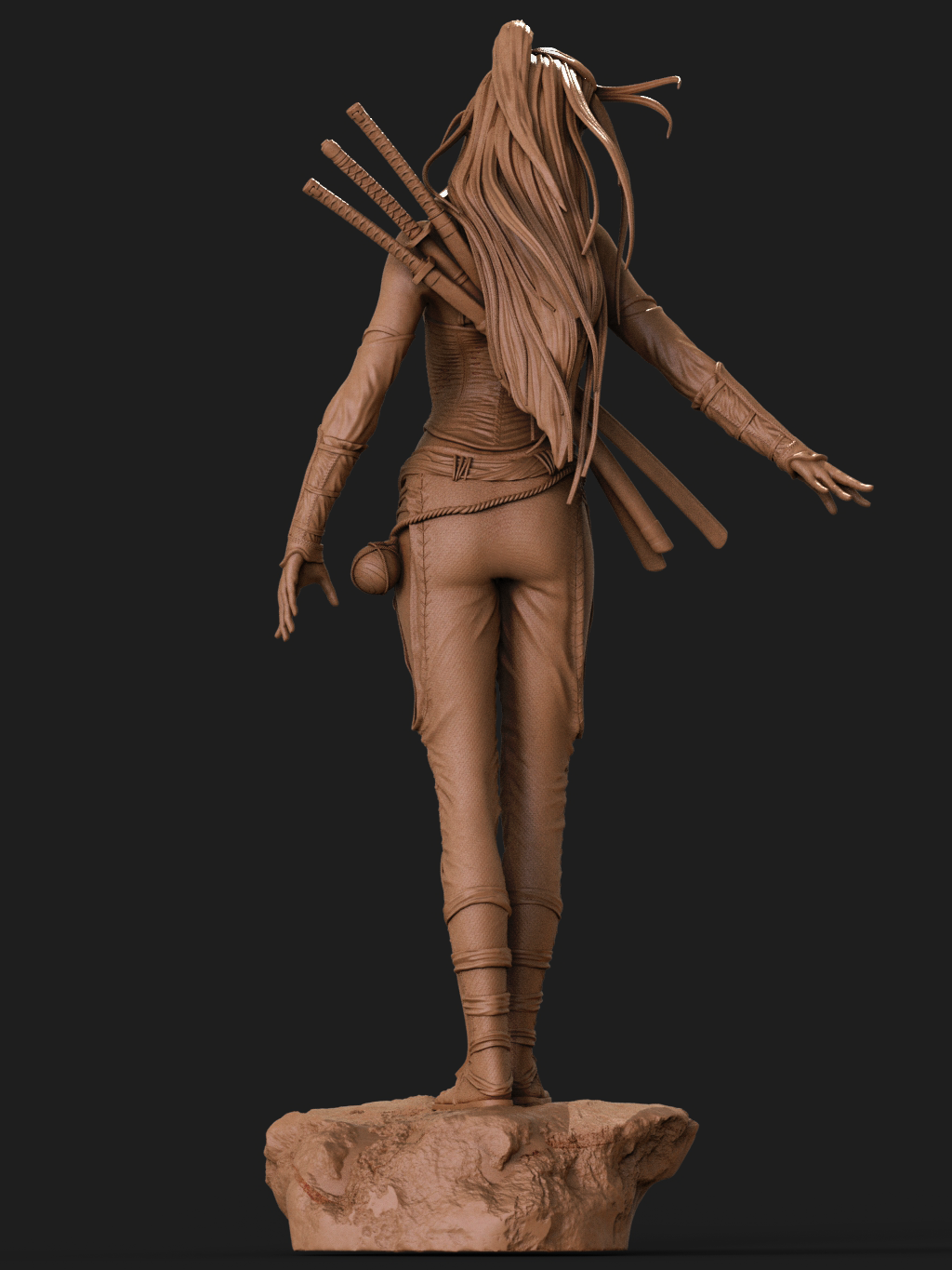 ASIAN FEMALE WARRIOR - STL 3D Print Files