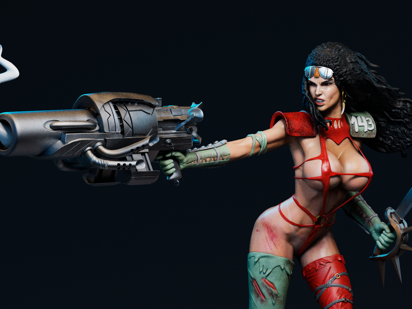 1503 Julie Strain - Heavy Metal 2000 - STL 3D Print Files