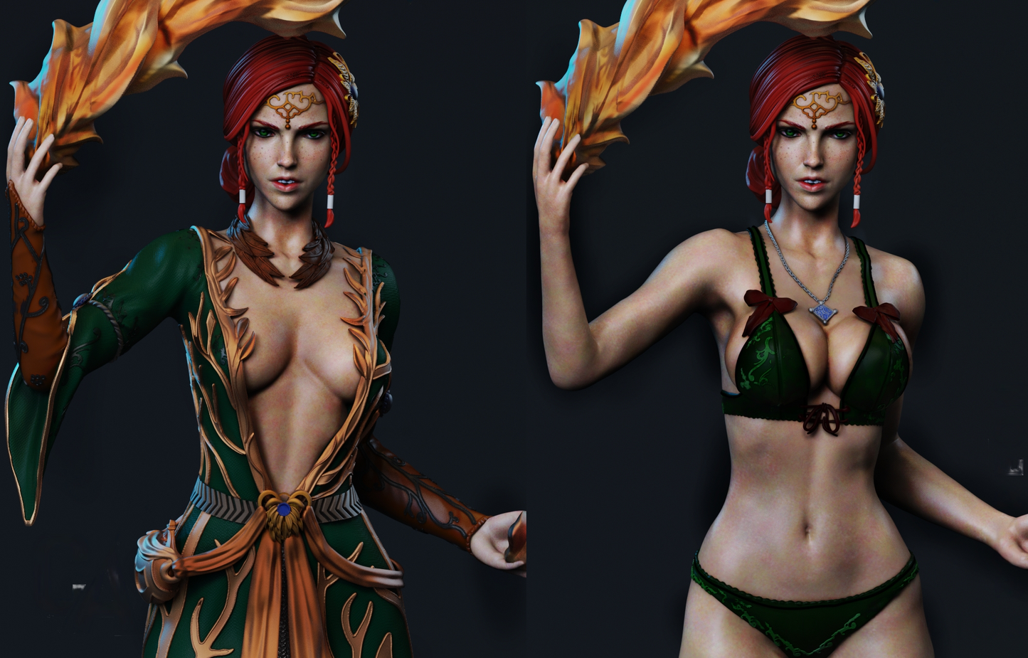 Triss Merigold - Witcher - STL 3D Print Files