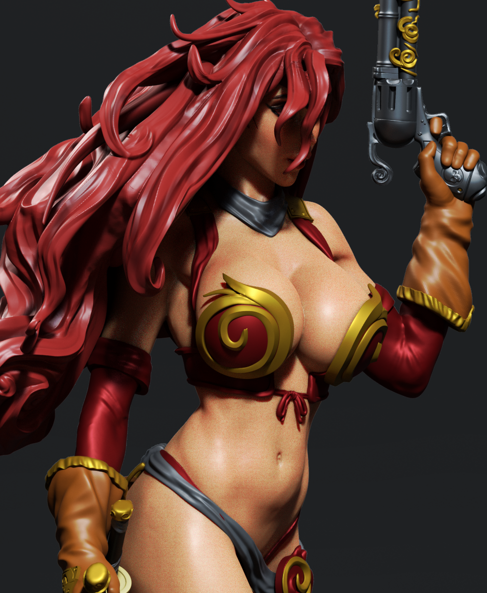 Red Monika - Battle Chasers - STL 3D Print Files