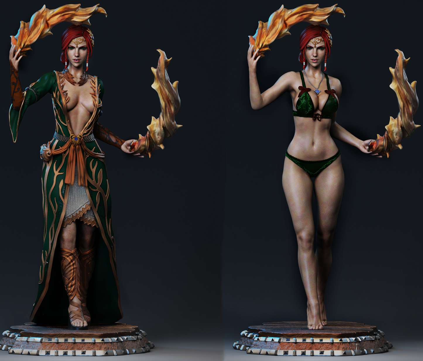 Triss Merigold - Witcher - STL 3D Print Files