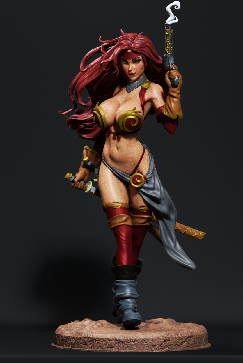 Red Monika - Battle Chasers - STL 3D Print Files