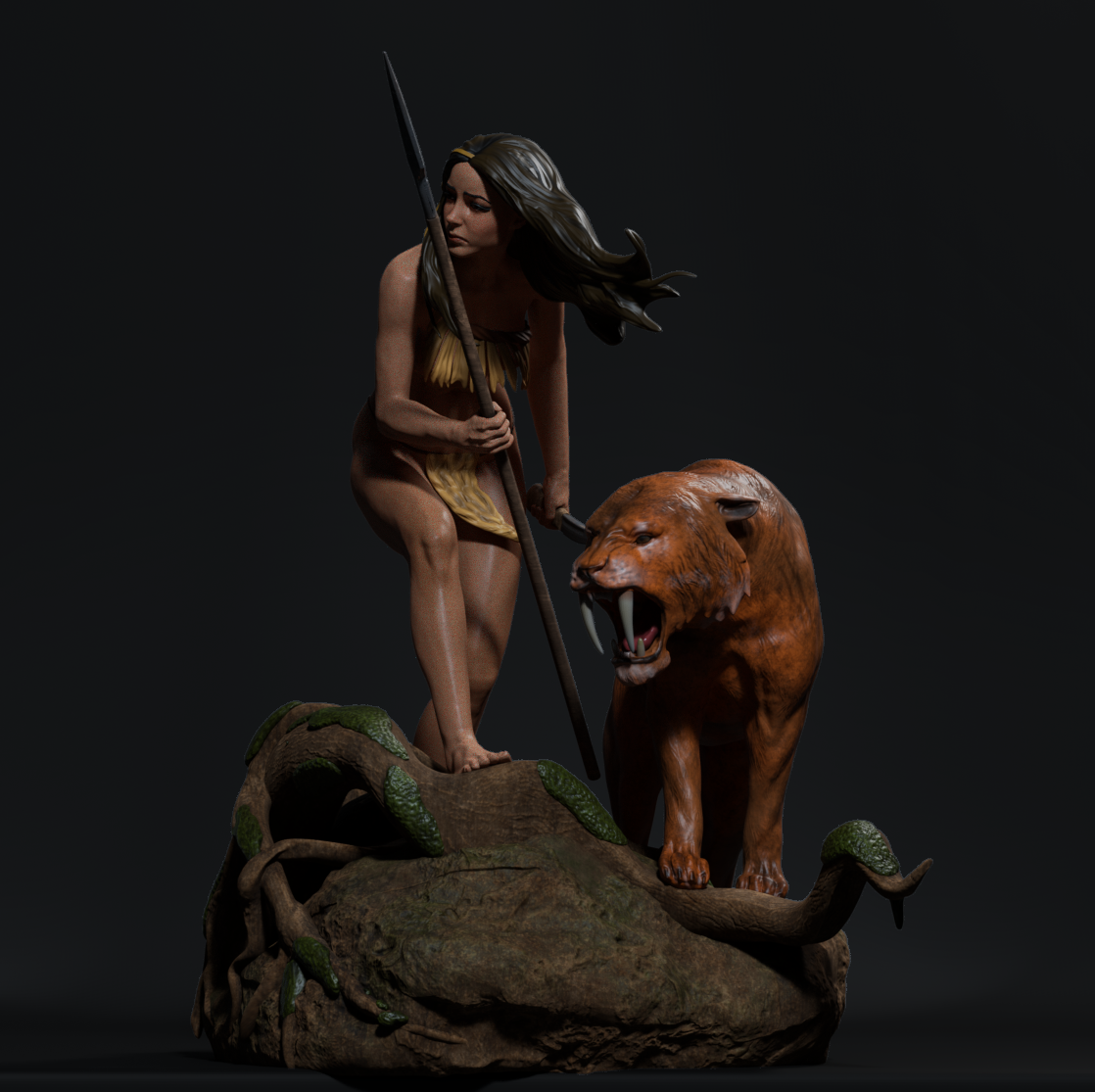 Indian Female Warrior NSFW  - STL 3D Print Files