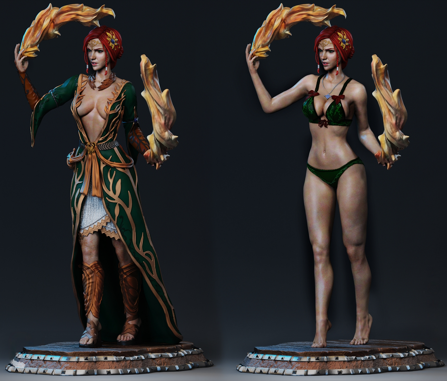 Triss Merigold - Witcher - STL 3D Print Files