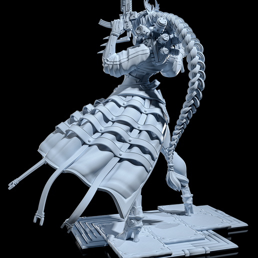 Cyberpunk Girl Killer - STL 3D Print Files