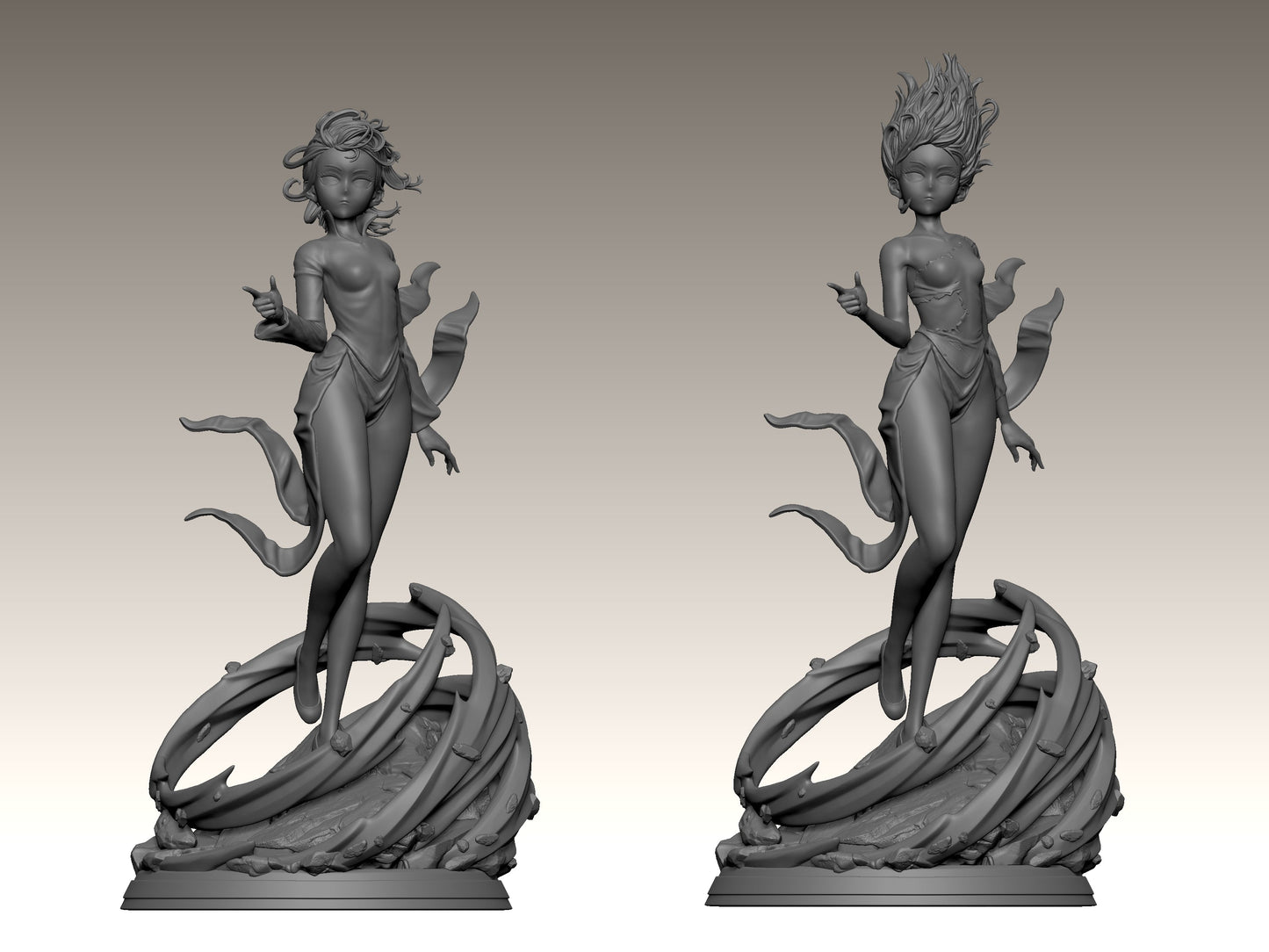 Tatsumaki - One-Punch Man - STL 3D Print Files