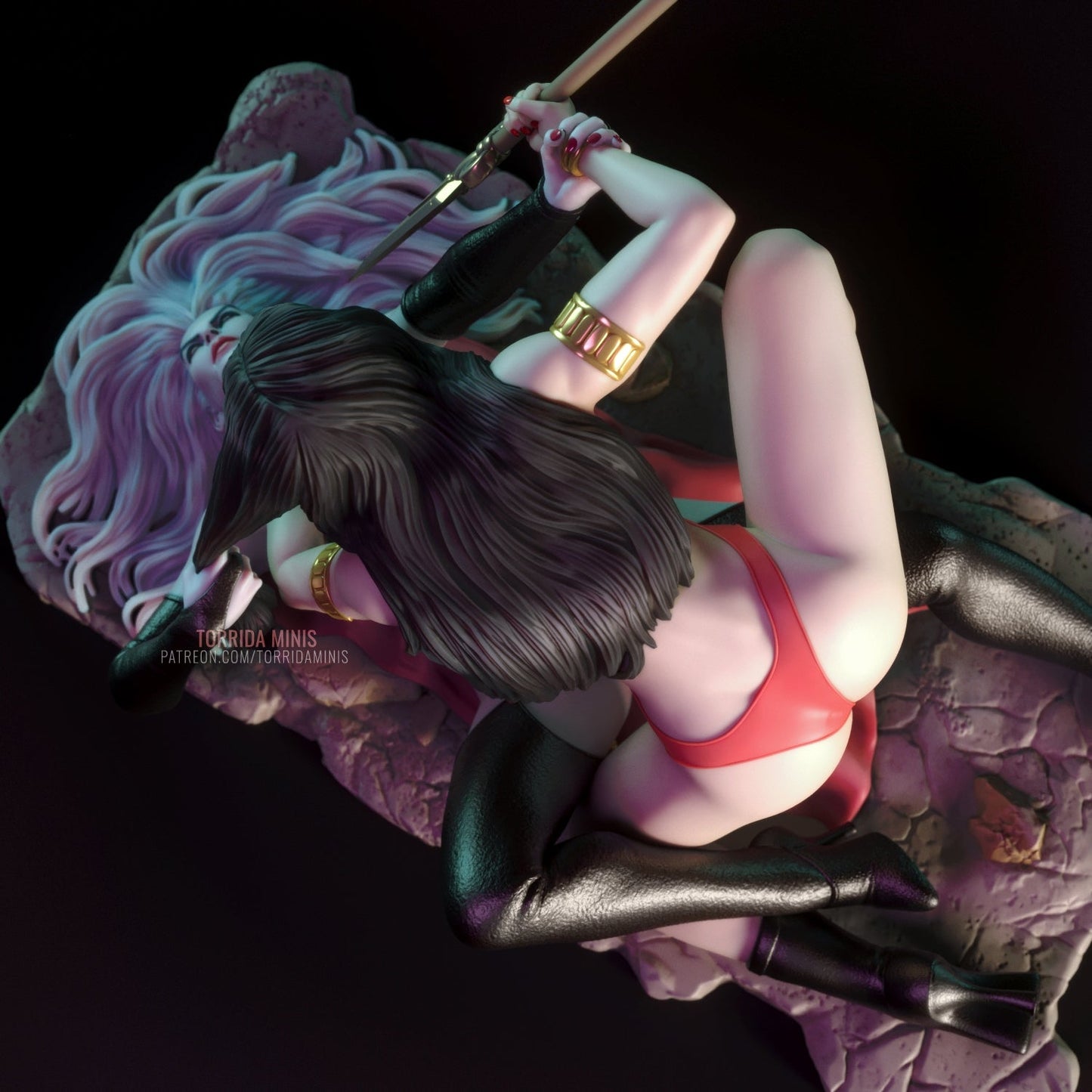 Vampirella VS Lady Death NSFW  - STL 3D Print Files