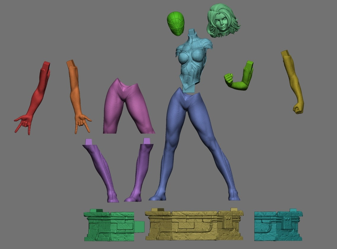 Spider-Girl - STL 3D Print Files