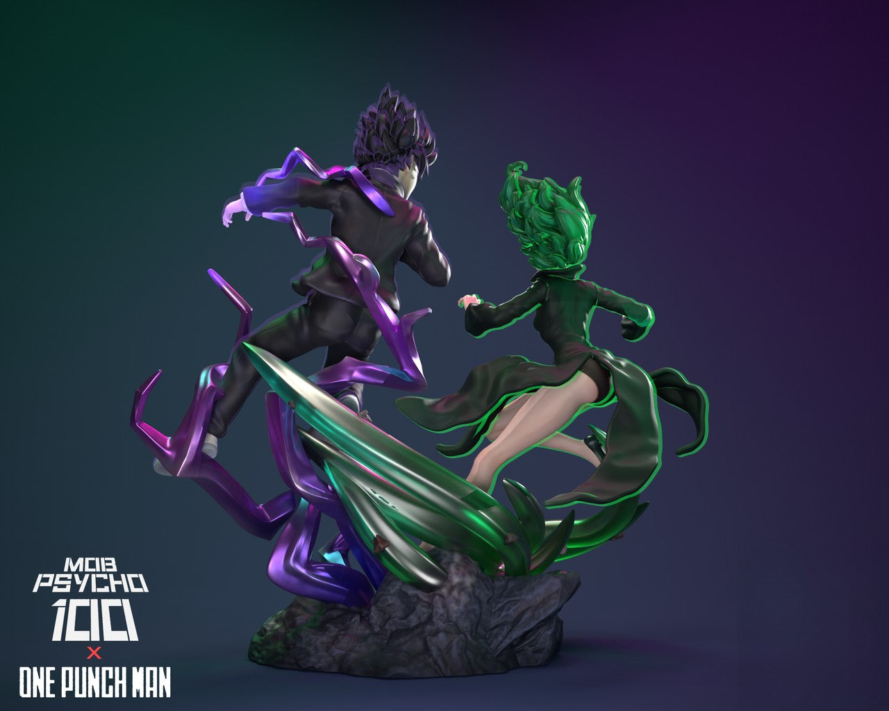 TATSUMAKI VS MOB - ONE PUNCH MAN X MOBPSYCHO - STL 3D Print Files