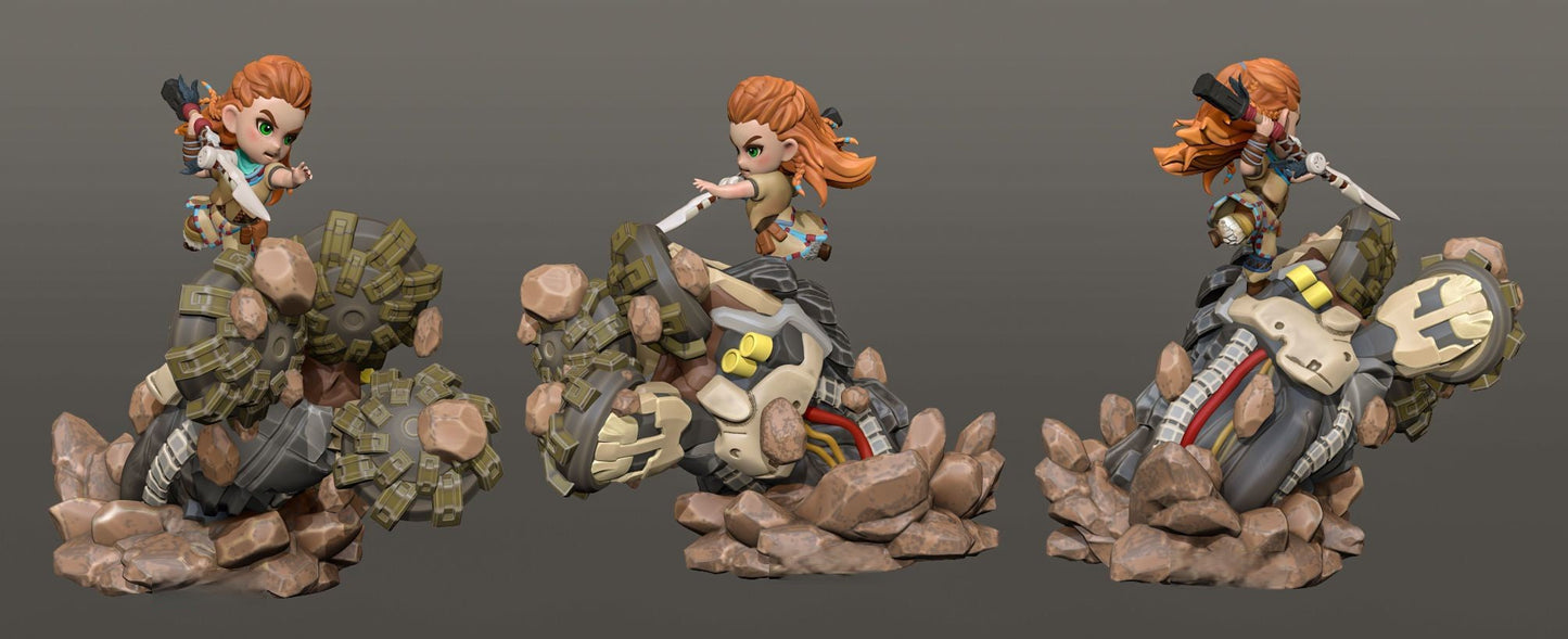 Chibi Aloy - Horizon Zero Dawn - STL 3D Print Files