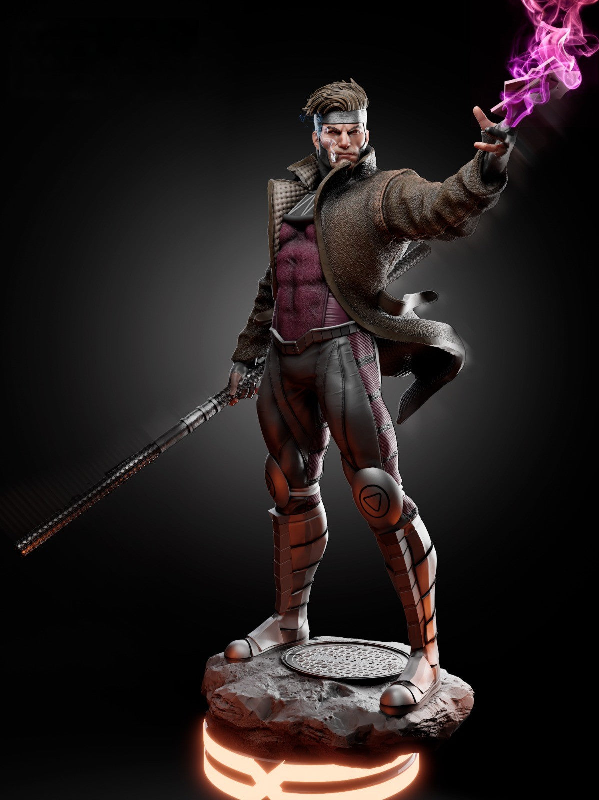 1632 Gambit - X-MEN - STL 3D Print Files