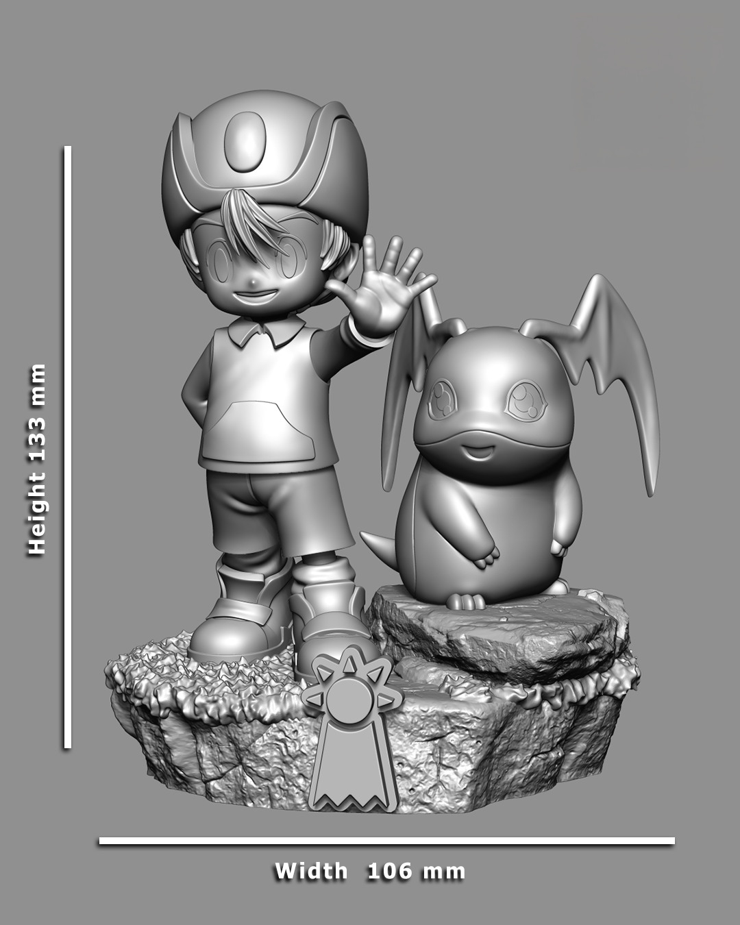 TK & Patamon - Digimon - STL 3D Print Files