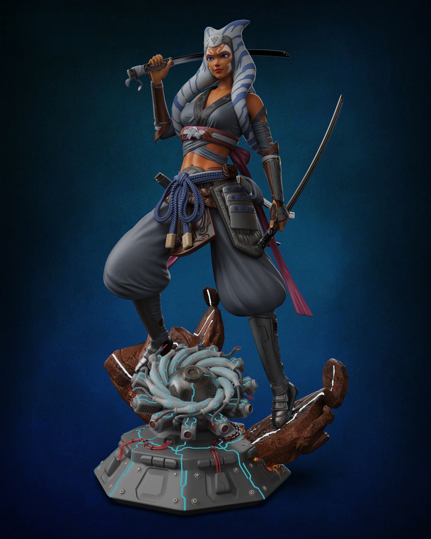 Ahsoka Tano Samurai - Star Wars - STL 3D Print Files