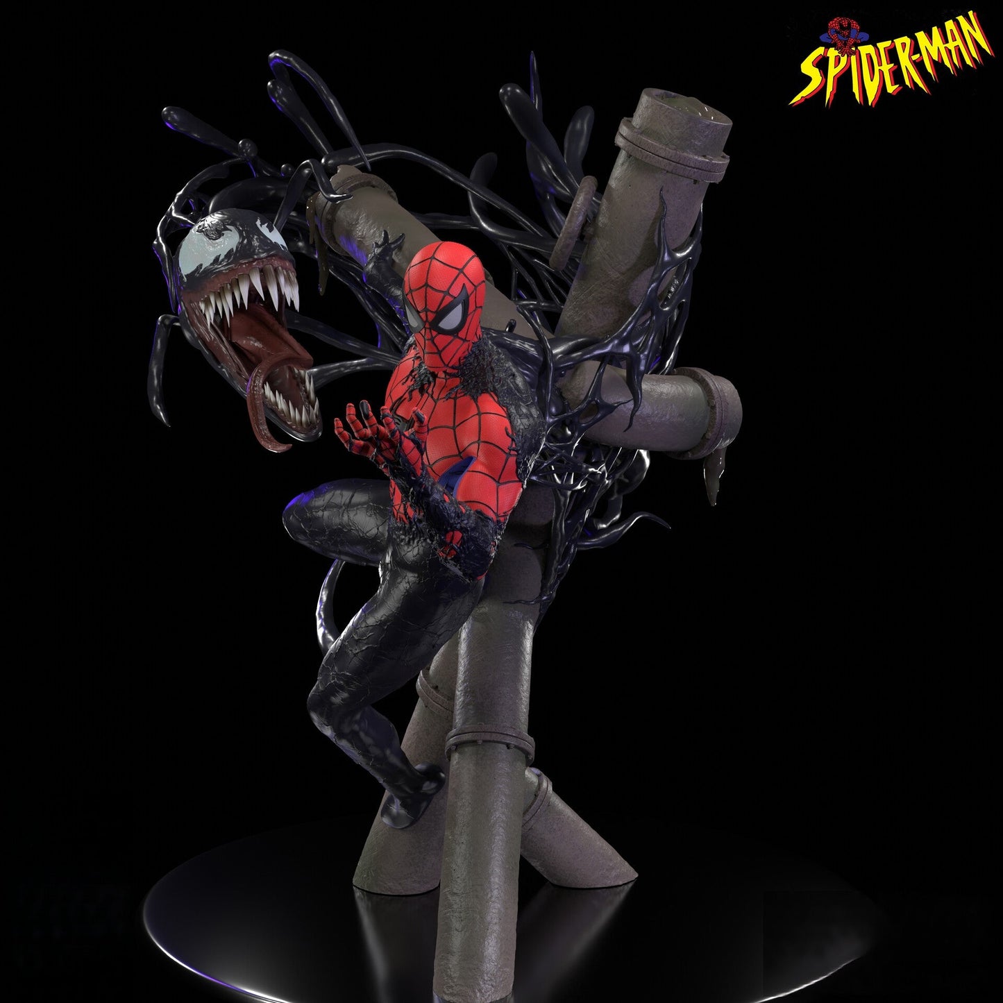 1483 Spider-Man VS Venom - STL 3D Print Files