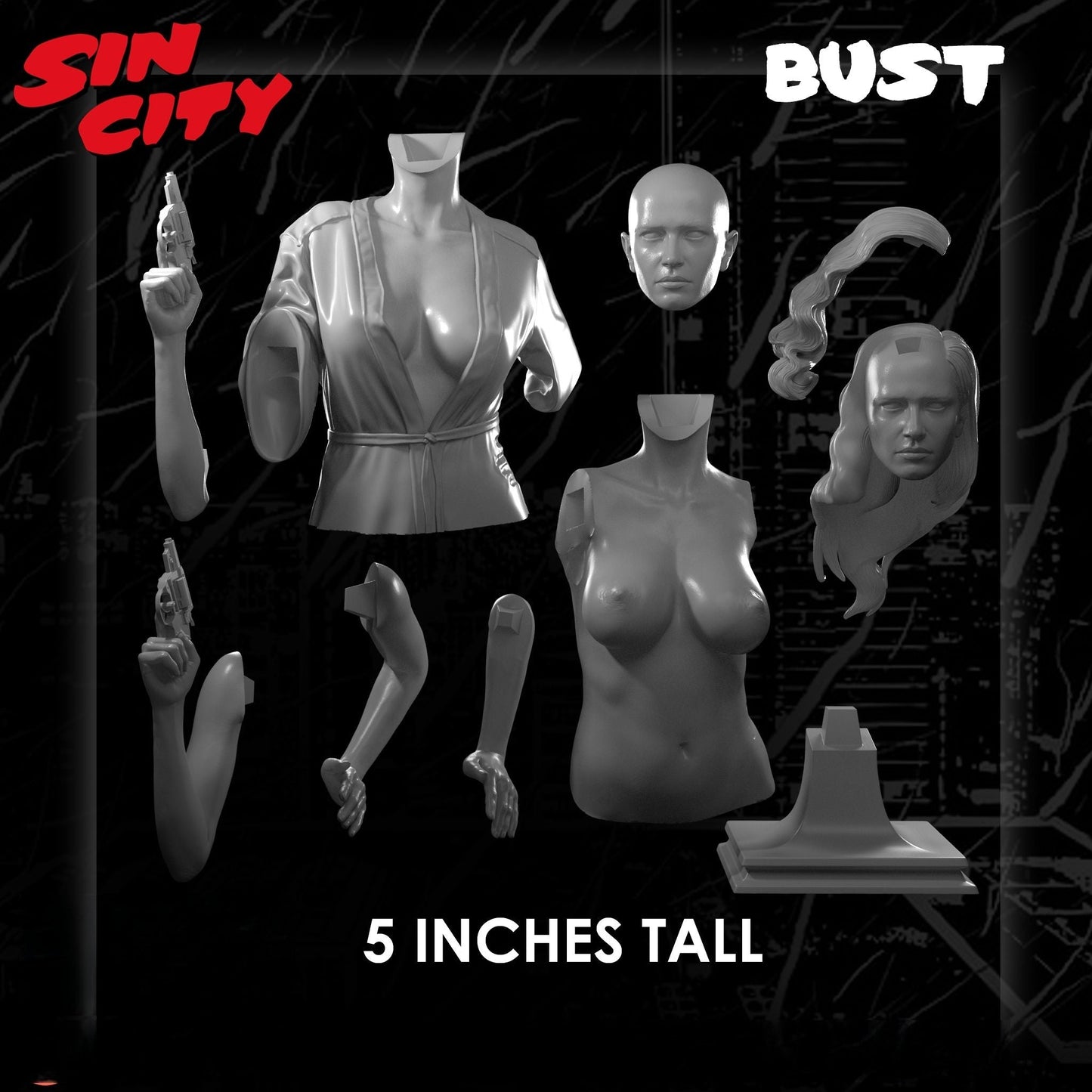 Eva Green NSFW - Sin City - STL 3D Print Files