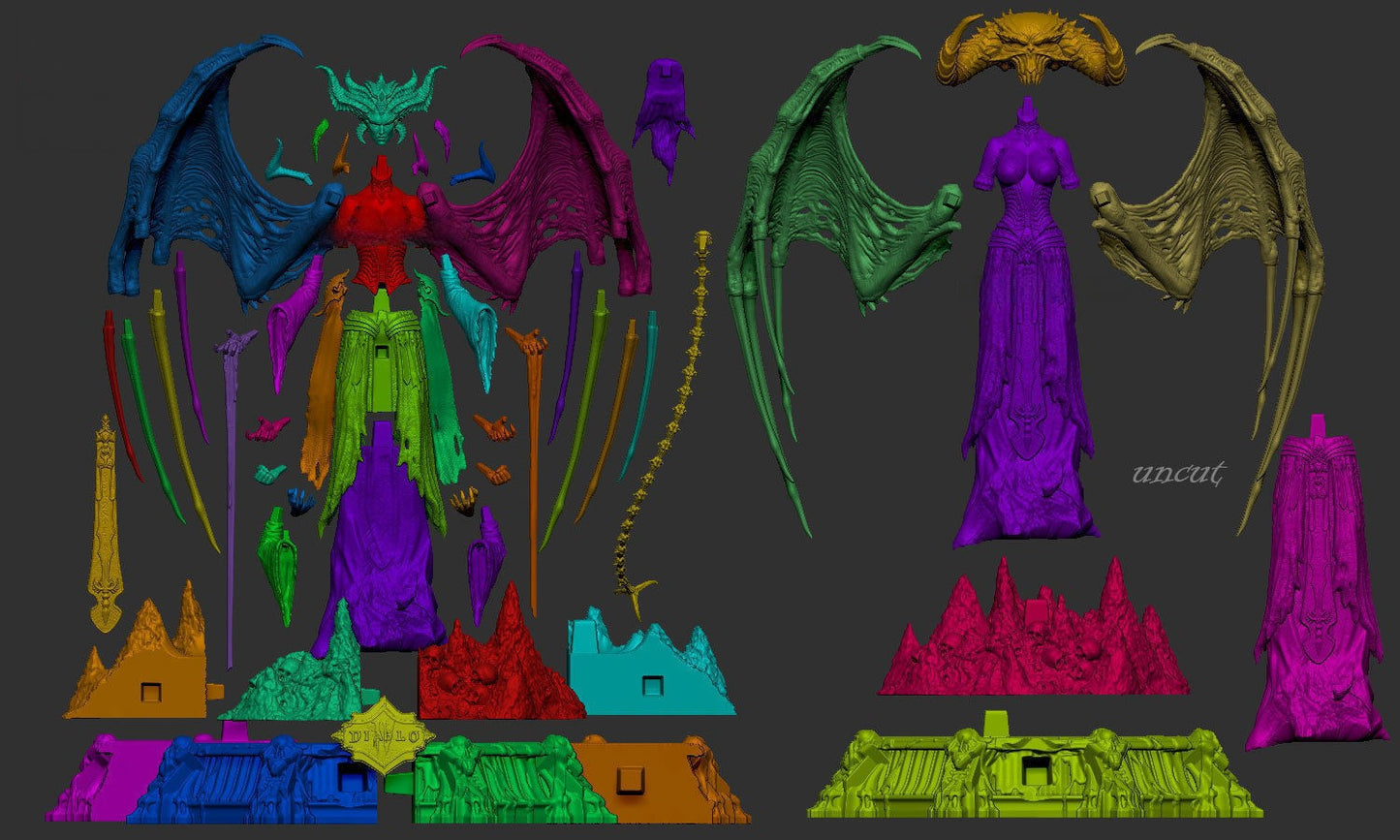 1415 Lilith - Diablo - STL 3D Print Files