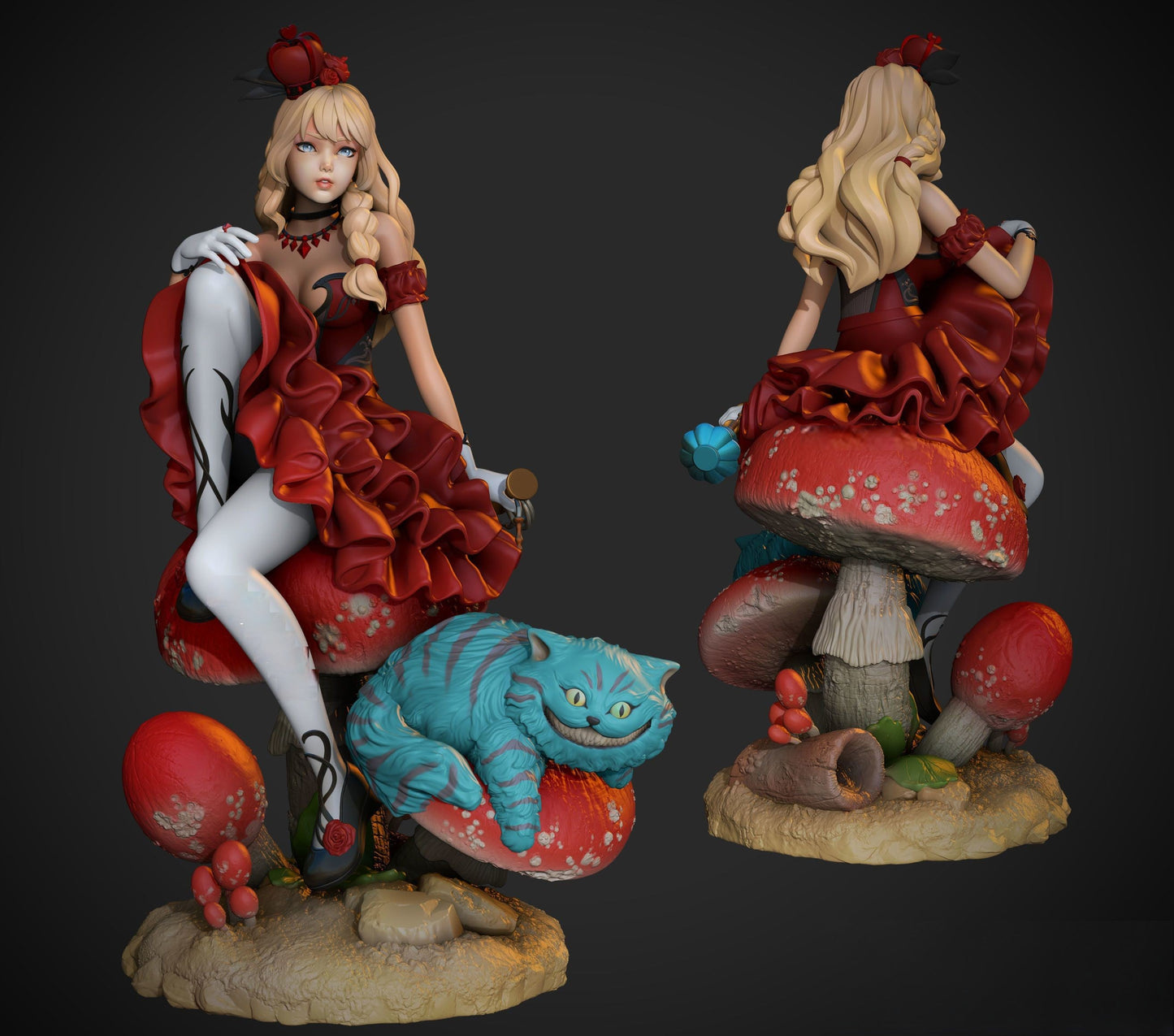 Alice in Wonderland - STL 3D Print Files