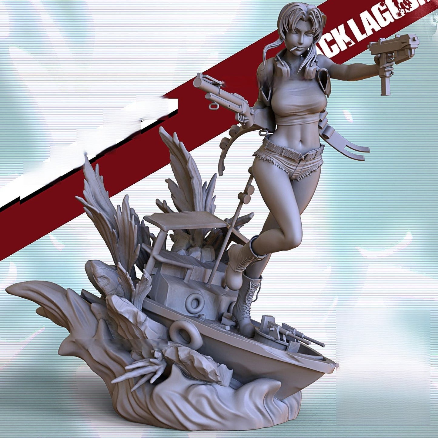 Revy NSFW - Black Lagoon - STL 3D Print Files