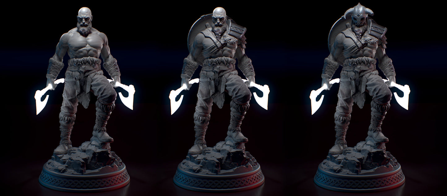 Kratos Viking - God Of War - STL 3D Print Files