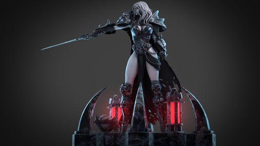 Female Death Knight NSFW - World Of Warcraft - STL 3D Print Files