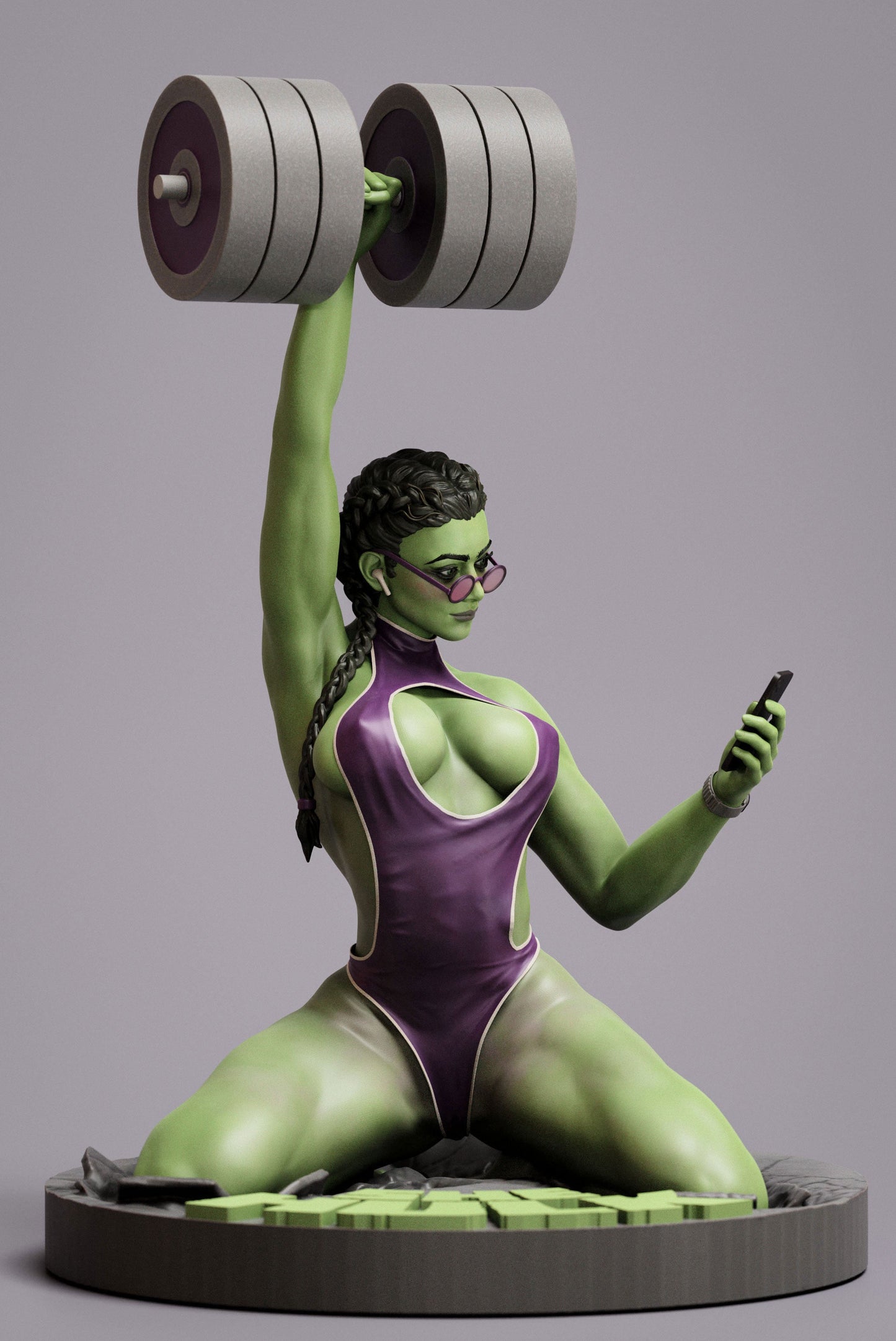 1587 She Hulk - Marvel Comics - STL 3D Print Files