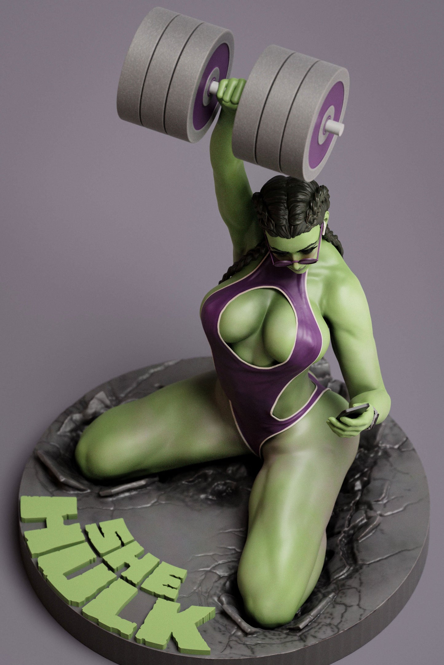 1587 She Hulk - Marvel Comics - STL 3D Print Files