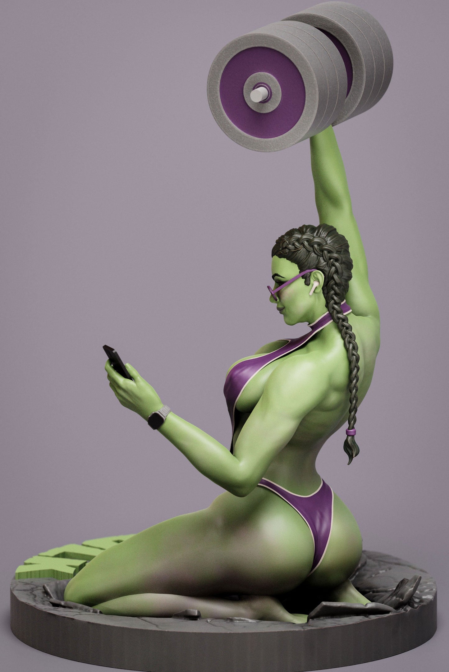 1587 She Hulk - Marvel Comics - STL 3D Print Files