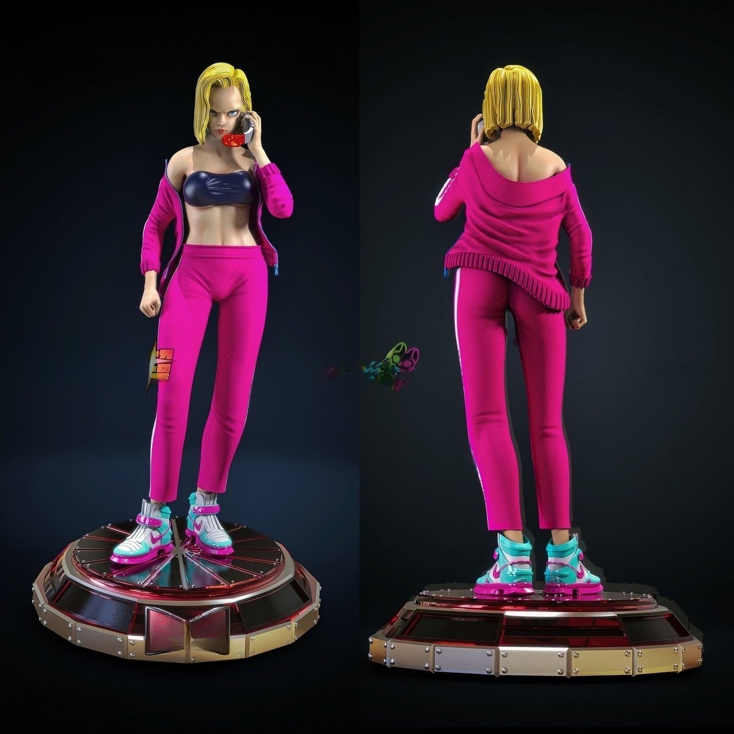 1488 Android 18 - Dragon Ball Z - STL 3D Print Files